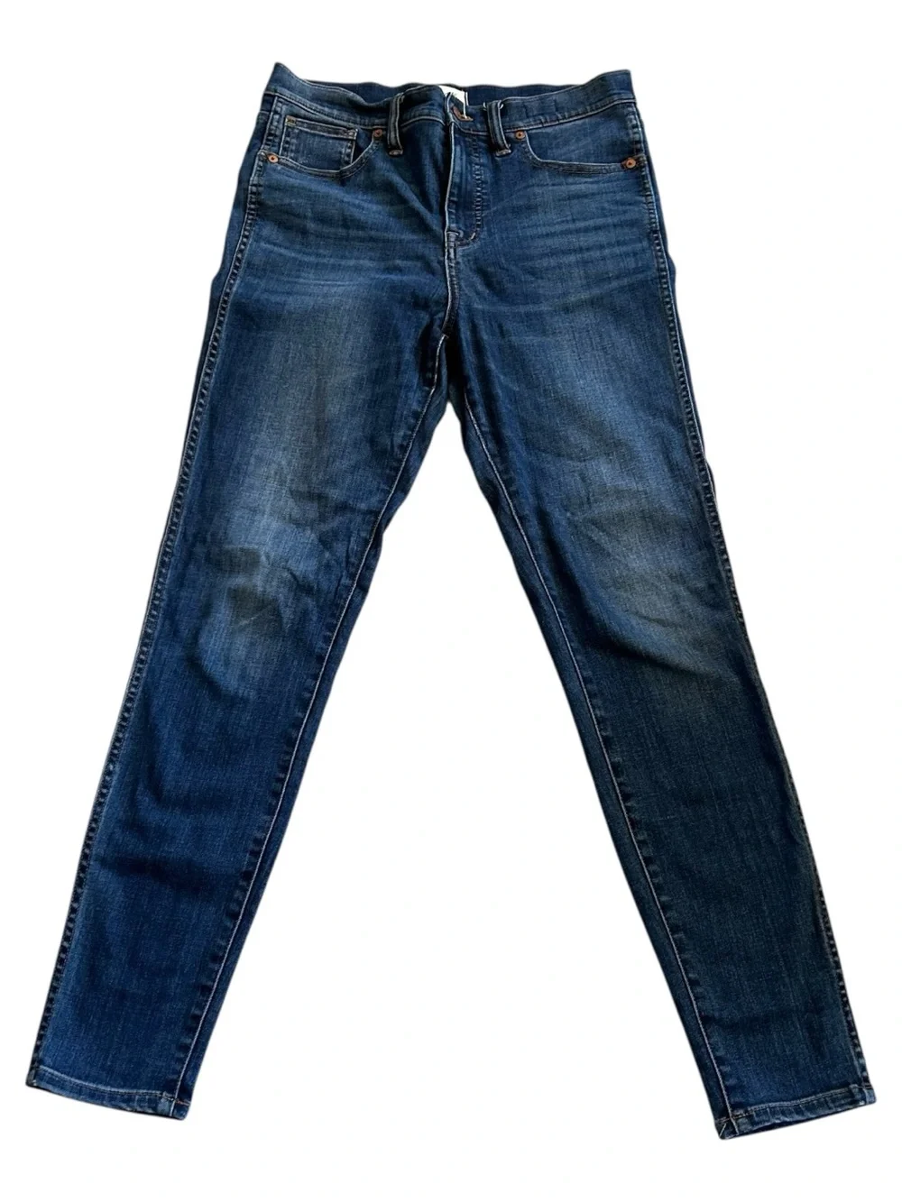 Madewell Women's Skinny Jeans 10" High Rise Dark Wash Denim Size 29 - Picture 2 of 5